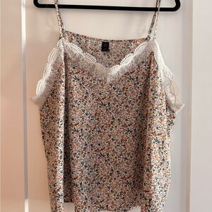 SHEIN Multicolor Floral Lace Cami Top